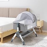 Image of PlayPals KID1014-GY bedside crib