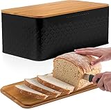 Image of HUAGHEE Black bread bin