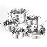 Image of ASKSCICI 11Pcs Pots and Pans Set cookware set