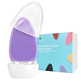 Image of NEWDERMO Purple facial cleansing brush