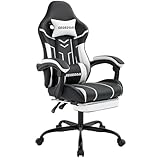 Image of segedom 563BLACKWHITE gaming chair