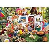 Image of QUOKKA 1x1000CampingAnimals jigsaw