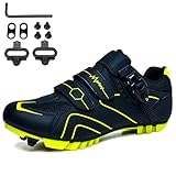 Image of SDEQA 65928873-BLACKGREEN-9 mountain bike shoe