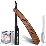 Image of BEAUTICONE Rose-Wooden-Slide-Out straight razor