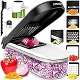 Image of fullstar Compact 6-in-1 White vegetable chopper