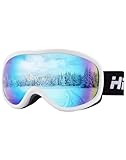 Bild von Hioutdoor HD043-Skibrille-Weiß Blau Skibrille