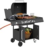 imagen de Outsunny 846-186V90BK parrilla de gas