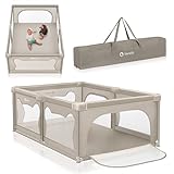 Image of Lionelo LO-WILLOW BEIGE SAND baby playpen