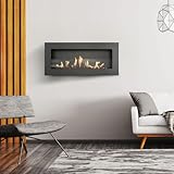 Image of kratki DELTA2/CZARNY/SLIM/SZ ethanol fireplace