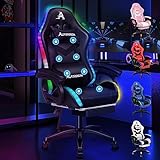 Image of ALFORDSON Marc-Schwarz gaming chair