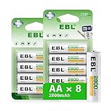 Image of EBL AA2750 x 8 (cardboard version) rechargeable battery