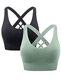 Image of Heersan 15#BRA-7110_BKLG_XL_2PCS@FBA sports bra