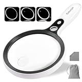 Bild von GABORISH Large magnifying glass with 37 LED Leselupe