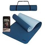 Bild von ALPIDEX 190 x 61 x 0.6 cm_Dark Blue / Ice Blue Yogamatte