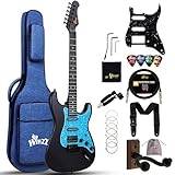 Image of Winzz EGS112H-BKM-BL electric guitar