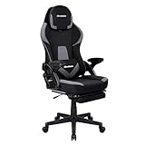 Image of T-LOVENDO.ES TLV-5982-BLACK-GREY gaming chair