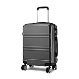Image of Kono K1871L GY 28 hardside luggage