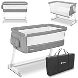 Image of Lionelo LO-THEO CONCRETE bedside crib