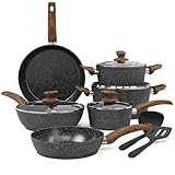 Image of KITCHEN ACADEMY BETTER LIVING THROUGH COOKING PERFECTION 01-Black cookware set