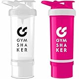 Image of G GYMSHAKER G-Shaker-Revive-Weiss-Pink-2er protein shaker