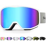 Image of Supertrip DE-DH004-White-IceBlue pair of ski goggles