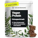 Image of natural elements  vegan protein powder