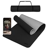 Image of ALPIDEX 190 x 61 x 0.6 cm_Black / Grey yoga mat