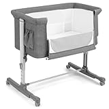 Image of GYMAX GY10115 bedside crib