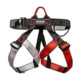 Image of EUNEWR schwarz rot grau climbing harness