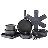 Image of SENSARTE 17 Poêles Noir cookware set