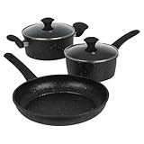 Image of URBN-CHEF 28cm Frying 1 Saucepan 1 Large Casserole cookware set
