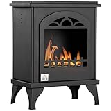 Image of HOMCOM 820-329V00BK ethanol fireplace