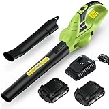 Image of bigzzia Cordless Leaf Blower Garden Blower leaf blower