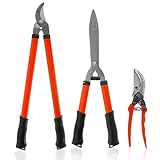 Image of DNQ Pruning Shears Tools 3-Piece Set set of loppers
