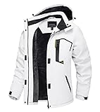 Image of TACVASEN TAC-322-H21W433-White-L ski jacket