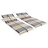 Image of vidaXL 42 slats slatted bed base