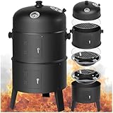 Image of TecTake 800090 BBQ smoker