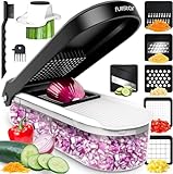 Image of fullstar Compact 6-in-1 White vegetable chopper