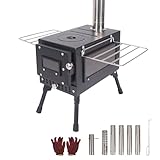 Image of REDCAMP 13318 wood burning stove